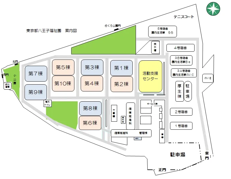 園内案内図のイラスト