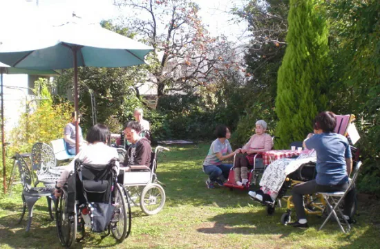 天気の良い日は庭でゆったり