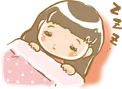 小学生が寝ているイラスト