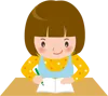 子どもが学習しているイラスト