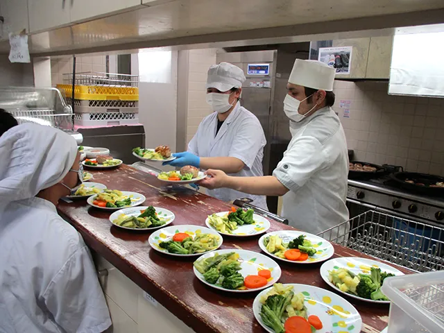 出張調理の様子の写真