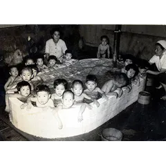 昭和30年頃の入浴風景